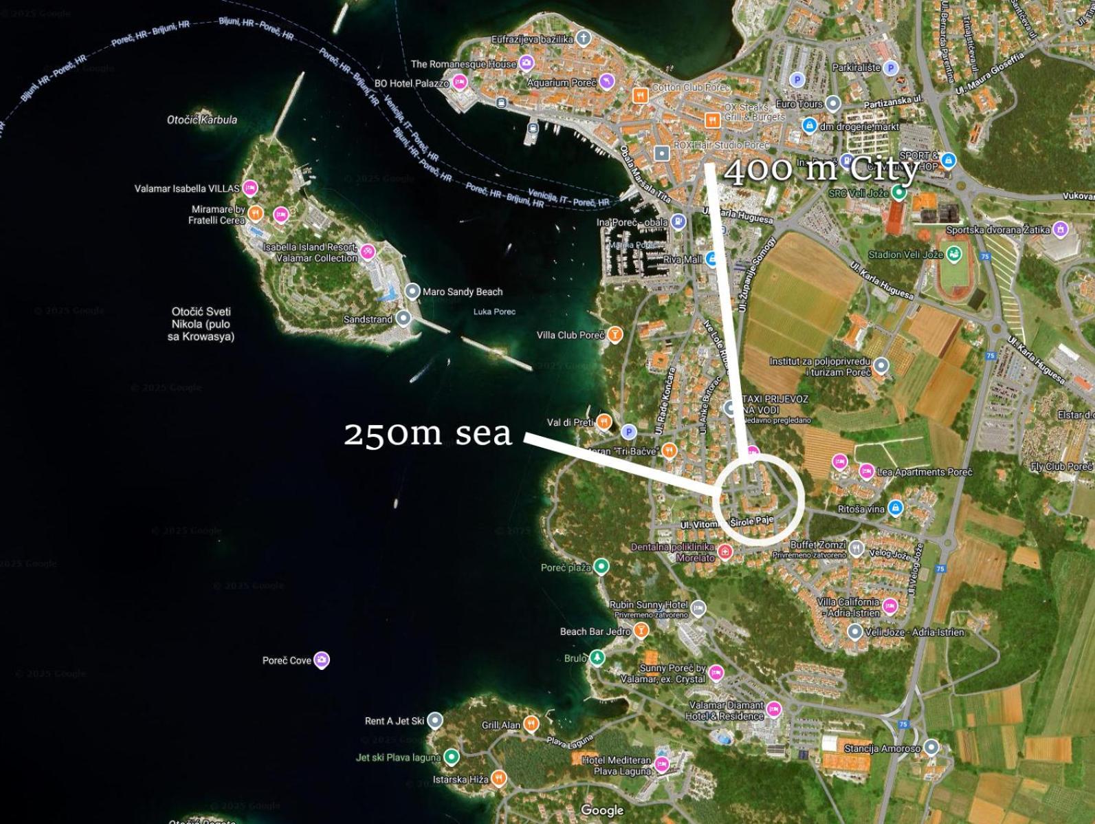 Kala Sea View Apartments 150M From Beach And 250 M From Old Town Пореч Екстериор снимка